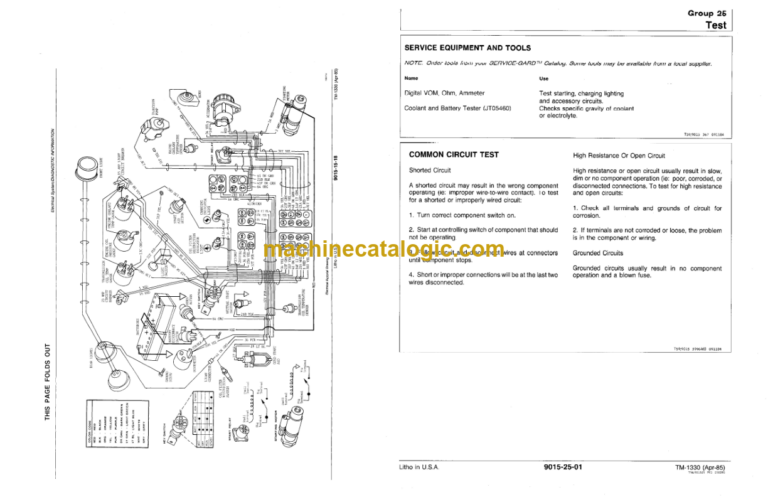 John Deere 450E Crawler Bulldozer and 455E Crawler Loader Operation & Tests Technical Manual (TM1330)