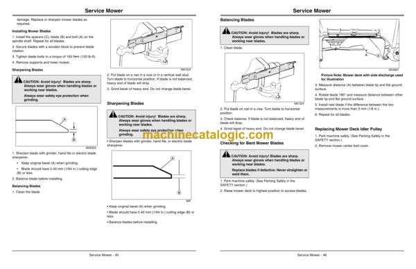 John Deere WHP36A, WHP48A, WHP52A Commercial Walk Behind Mower Operator's Manual (OMTCU33547)