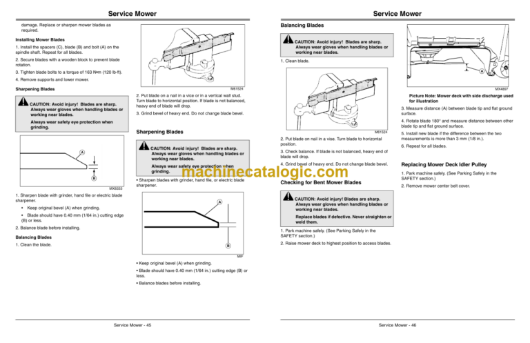 John Deere WHP36A, WHP48A, WHP52A Commercial Walk Behind Mower Operator's Manual (OMTCU33547)