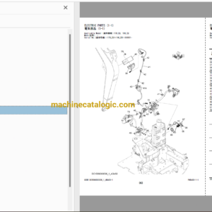 Hitachi ZX17U-5A ZX19U-5A Hydraulic Excavator Parts Catalog & Engine Parts Catalog & Equipment Components Parts Catalog