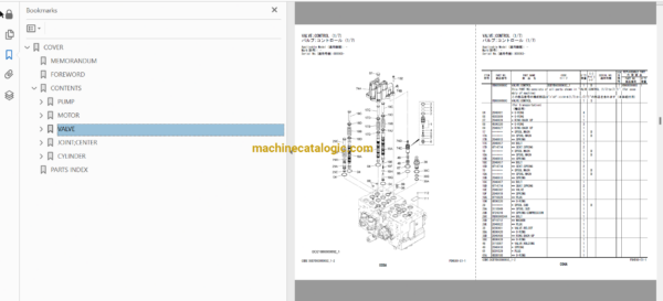 Hitachi ZX135US-7H Hydraulic Excavator Parts and Equipment Components Parts Catalog
