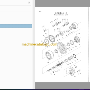 Hitachi UH035-7 UH043 Hydraulic Excavator Parts Catalog & Equipment Components Parts Catalog