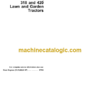 John Deere 316 318 and 420 Lawn and Garden Tractors Technical Manual (TM1590)