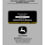 John Deere 1600 Turbo Wide Area Mower Operator's Manual (OMTCU21010)