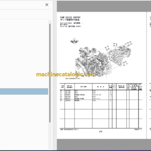 Hitachi ZX130-7H Hydraulic Excavator Parts Catalog & Equipment Components Parts Catalog