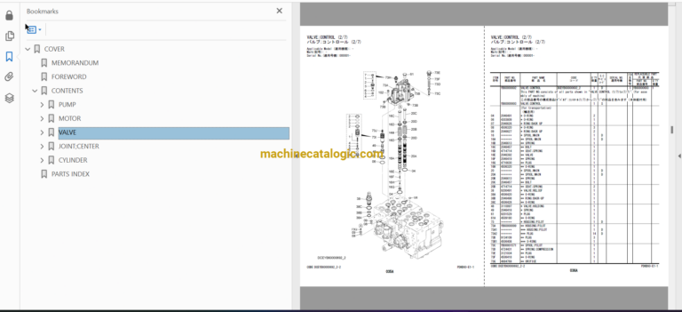 Hitachi ZX130-7H Hydraulic Excavator Parts Catalog & Equipment