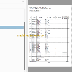 Hitachi ZAXIS75UR-5B Hydraulic Excavator Parts Catalog & Equipment Components Parts Catalog