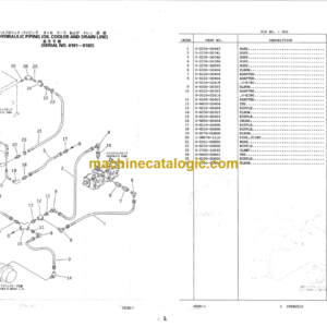 Hitachi CG30-1 Rubber Crawler Carrier Parts Catalog