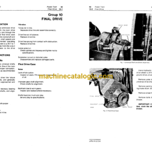 John Deere 880 Hydrostatic Drive Windrower Technical Manual (TM1013)