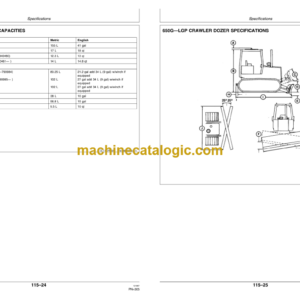 John Deere 450G, 550G and 650G Torque Converter and Direct Drive Crawler Dozers Operator’s Manual (OMT163974)