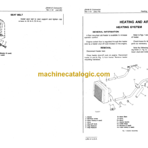 John Deere 646B Compactor Technical Manual (TM1116)