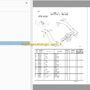 Hitachi ZX130W Wheeled Excavator Parts Catalog & Engine Parts Catalog & Equipment Components Parts Catalog