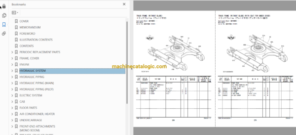 Hitachi ZH120-6 Hybrid Excavator Parts Catalog & Equipment Components Parts Catalog