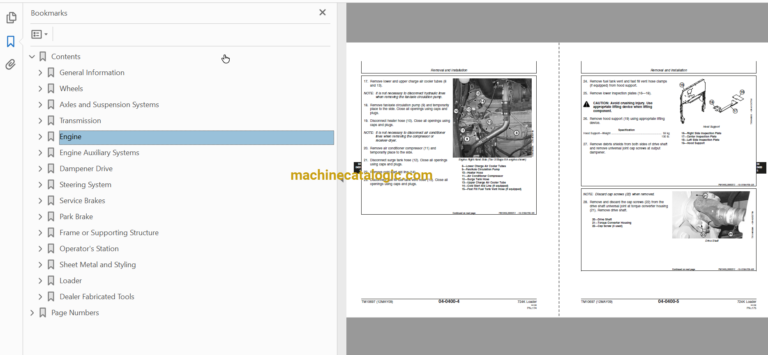 John Deere 724K Loader Repair Technical Manual (TM10697)