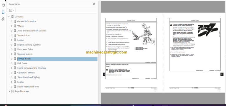 John Deere 724K Loader Repair Technical Manual (TM10697)