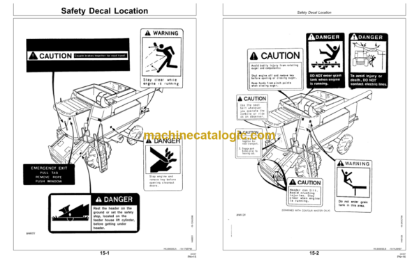 John Deere 9400, 9500 and 9600 Combines Operator's Manual (OMH161694)