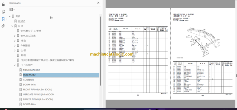 Hitachi ZX135US-3 ZX135USK-3 Excavator Parts Catalog & Equipment