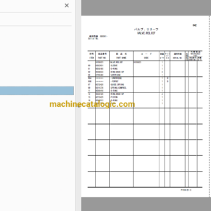 Hitachi ZX135US-3 ZX135USK-3 Excavator Parts Catalog & Equipment Components Parts Catalog