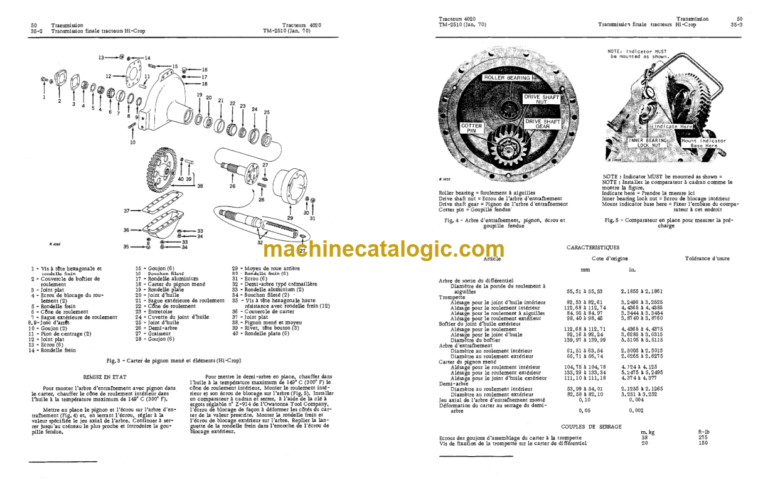 John Deere 4020 Tracteurs Manuel Technique (TM2510) French