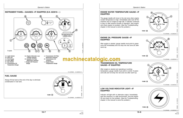 John Deere 450G, 550G and 650G Torque Converter and Direct Drive Crawler Dozers Operator's Manual (OMT163974)