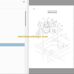 Hitachi EG70R Rubber Crawler Carrier Parts Catalog & Equipment Components Parts Catalog