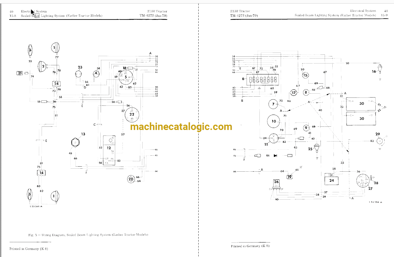 John Deere 2130 Tractor Technical Manual TM4272 