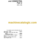 John Deere 2254, 2256, 2258, 2264, 2266 Combines Technical Manual (TM4616)