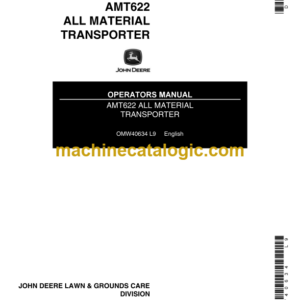 John Deere AMT622 All Material Transporter Operator's Manual (OMW40634)