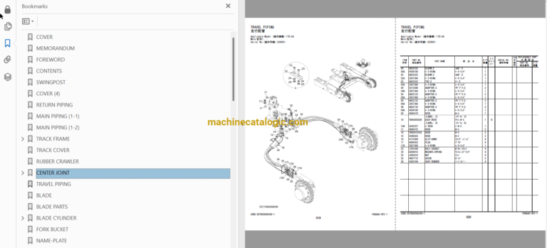 Hitachi ZX17U-5A ZX20U-5A ZX30U-5A Hydraulic Excavator Lotus Roots