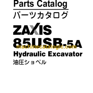 Hitachi ZAXIS85USB-5A Hydraulic Excavator Parts Catalog