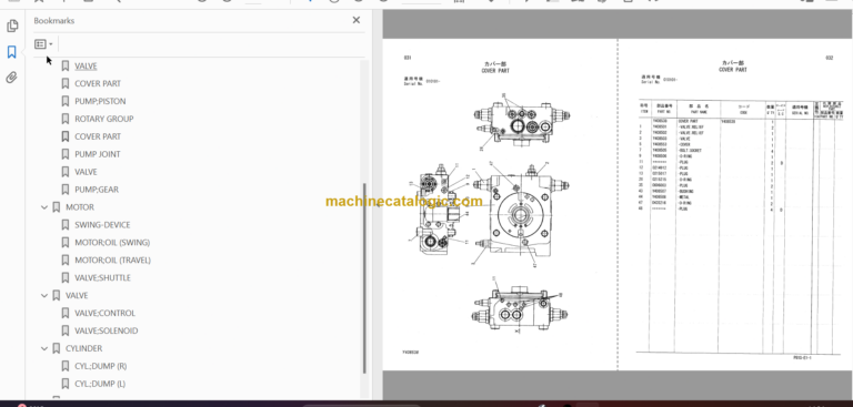 Hitachi EG70R Rubber Crawler Carrier Parts Catalog & Equipment Components Parts Catalog