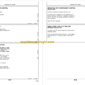 John Deere 280 Farm Loader Operator’s Manual (OMW38892)