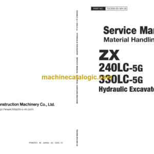 Hitachi ZX240LC-5G ZX330LC-5G Material Handling Machine Service Manual