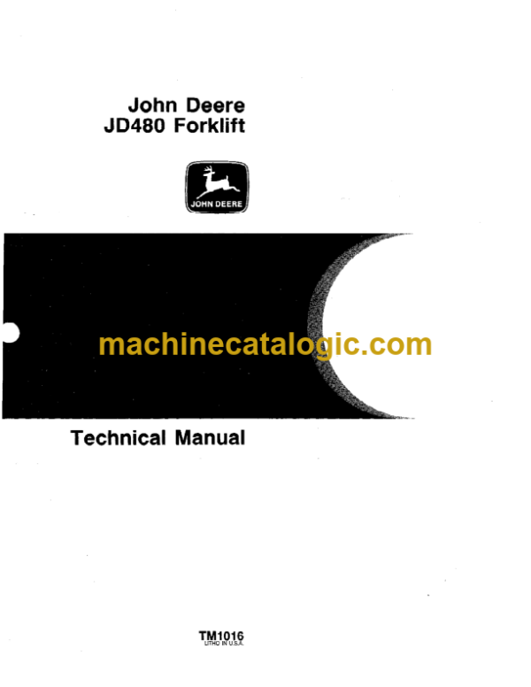John Deere JD480 Forklift Technical Manual (TM1016)