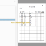 Hitachi EG70R-3 Rubber Crawler Carrier Parts Catalog & Equipment Components Parts Catalog