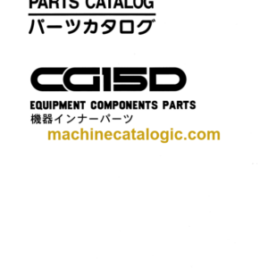 Hitachi CG15D Inner Parts Catalog