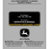 John Deere 1420, 1435, 1445, 1565 Front Mower Operator's Manual (OMTCU15664C2)