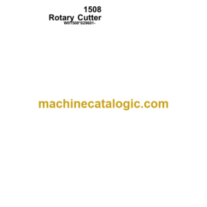 John Deere 1508 Rotary Cutter Operator's Manual (OMW40652)