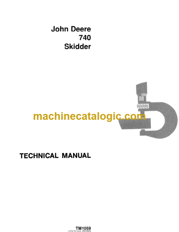 John Deere 740 Skidder Technical Manual (TM1059)