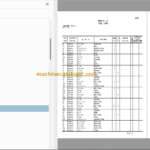Hitachi EG70R-3 Rubber Crawler Carrier Parts Catalog & Equipment Components Parts Catalog