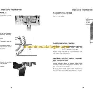 John Deere WR2110, WR2112, WR2114 High Capacity Wheel Rake Operator’s Manual (TNOMUS00W21)