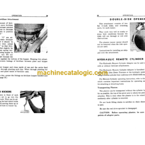 John Deere 290 Corn Planter Operator’s Manual (OMB25260)