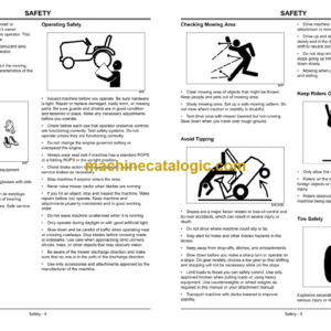 John Deere 1420, 1435, 1445, 1565 Front Mower Operator’s Manual (OMTCU15664C2)