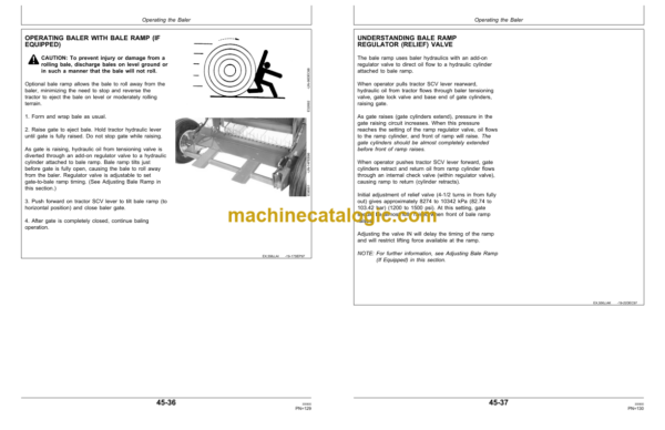 John Deere 456 and 556 Round Balers Operator's Manual (OME92587)