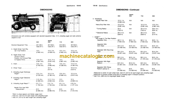 John Deere 6620, SideHill 6620 7720, and 8820 Combines Operator's Manual (OMH120048)