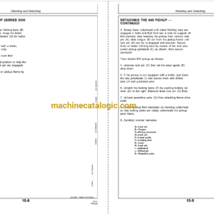 John Deere 630 and 645 Windrow Pickup Operator’s Manual (OMCC35248)