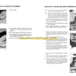 John Deere 7000 MAX-EMERGE 4-ROW NARROW, 4-ROW WIDE, AND 6-ROW NARROW DRAWN PLANTERS Operator’s Manual (OMA45509)