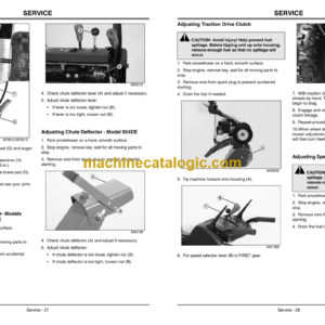 John Deere 924DE, 1128DE, 1128DDE and 1332DDE Walk-Behind Snowblowers Operator’s Manual (OMM146053D1)