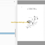 Hitachi EG110R Rubber Crawler Carrier Parts Catalog & Equipment Components Parts Catalog