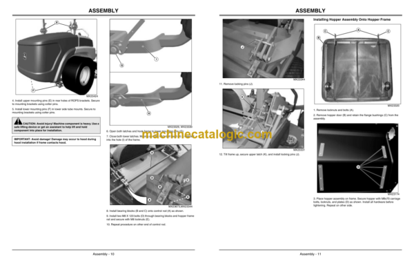 John Deere 13-Bushel Dump From Seat Material Collection System Operator's Manual (OMTCU21815)